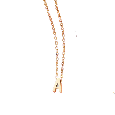 Minimalist Initial Necklace in Silver, or 18k Gold Plating - Dainty Monogram Necklace Perfect Gift for Mom, Best Friend, Birthday