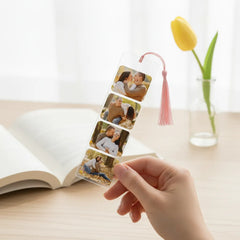 Custom Photo Bookmark, Personalised Acrylic Bookmark, Couple Gifts, Gift For Friend, UV Printed