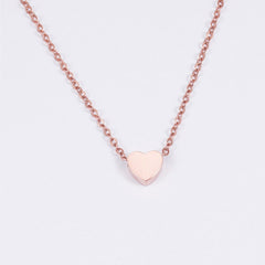 Personalized Initial Heart Necklace - Custom Mother's Day Gift - Dainty Minimalist Style - Initial Necklace
