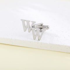 Personalized Name Cufflinks, Customized Cufflinks, Groom Wedding Cufflinks, Groomsmen gift, Initials Cufflinks, Stainless Steel Cufflinks