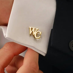Personalized Name Cufflinks, Customized Cufflinks, Groom Wedding Cufflinks, Groomsmen gift, Initials Cufflinks, Stainless Steel Cufflinks