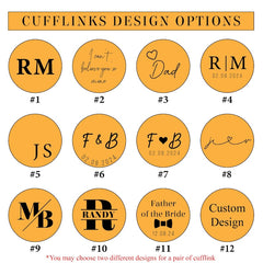 Personalised Engraved Groomsmen Gifts, Cufflinks for Men, Custom Grooms man, Gift Best Man Cufflinks, Wedding Gift, Father's Day