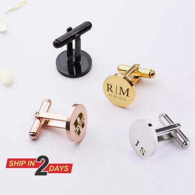 Personalised Engraved Groomsmen Gifts, Cufflinks for Men, Custom Grooms man, Gift Best Man Cufflinks, Wedding Gift, Father's Day