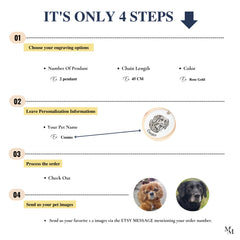 Personalized Pet Portrait Necklace, Custom Engraved Dog or Cat Memorial Jewelry, Stainless Steel Name Pendant, Pet Lover Gift for Her or Him