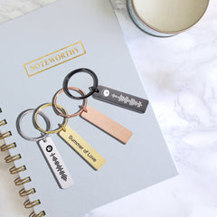 Personalized Spotify Code Keychain,Custom Music Bar Key Ring Gift for Him or Her, Laser Engraved Stainless Steel Tag,Couple Anniversary Gift