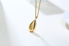 Personalized Pet Memorial Necklace, Custom Teardrop Ashes Urn Pendant, Engraved Pet Loss Jewelry, Cremation Keepsake Gift for Dog Cat Lovers