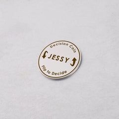 Personalized Decision Coin, Custom Flip Coin for Couples, Funny Gift for Boyfriend or Girlfriend, Engraved Coin Keepsake, Anniversary Gift