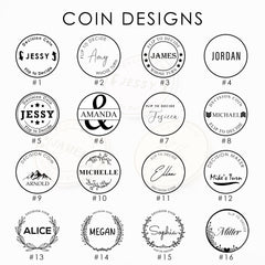 Custom Decision Coin, Stainless Steel Flip Coin, Silver Gold Rose Gold, Personalized Couples Valentines Gift, Engraved Decision Maker Token