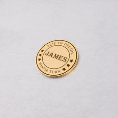 Custom Decision Coin, Stainless Steel Flip Coin, Silver Gold Rose Gold, Personalized Couples Valentines Gift, Engraved Decision Maker Token