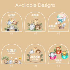 Baby Night Light, Cute Animal Night Light, Personalized Night Light, Custom Night Light, Baby Girl Gift, Animal Night Light, Gift For Kids