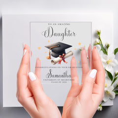 Personalized Graduation Gift for Daughter, Custom Acrylic Plaque with Name and University, Graduation Decoration for Her
