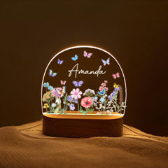 Baby Night Light, Cute Animal Night Light, Personalized Night Light, Custom Night Light, Baby Girl Gift, Animal Night Light, Gift For Kids