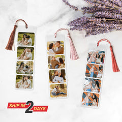 Custom Photo Bookmark, Personalised Acrylic Bookmark, Couple Gifts, Gift For Friend, UV Printed