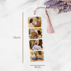 Custom Photo Bookmark, Personalised Acrylic Bookmark, Couple Gifts, Gift For Friend, UV Printed