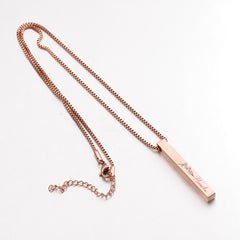 Custom Bar Name Necklace with Birth Flower, Engraved Bar Necklace, Personalized Gift, Gift for Mom, Bridesmaid Gift, Anniversary Gift