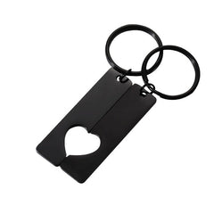 Personalized Couple Heart Keychain, Valentine Keychain, Special Date Location, Birthday Gift, Girlfriend Gift, Anniversary Gift Love Heart