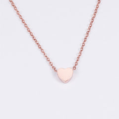 Personalized Initial Heart Necklace - Custom Mother's Day Gift - Dainty Minimalist Style - Initial Necklace