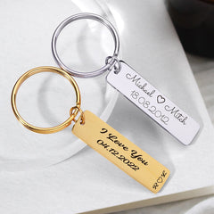 Personalized Couple Heart Keychain, Valentine Keychain, Special Date Location, Birthday Gift, Girlfriend Gift, Anniversary Gift Love Heart